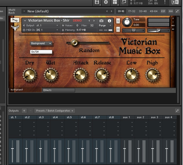 フリープラグインのオルゴール音源「Victorian Music Box」を使ってみた
